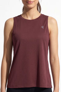 Zelocity Quick Dry Contour Tank Top - Friar Brown — thumbnail 4